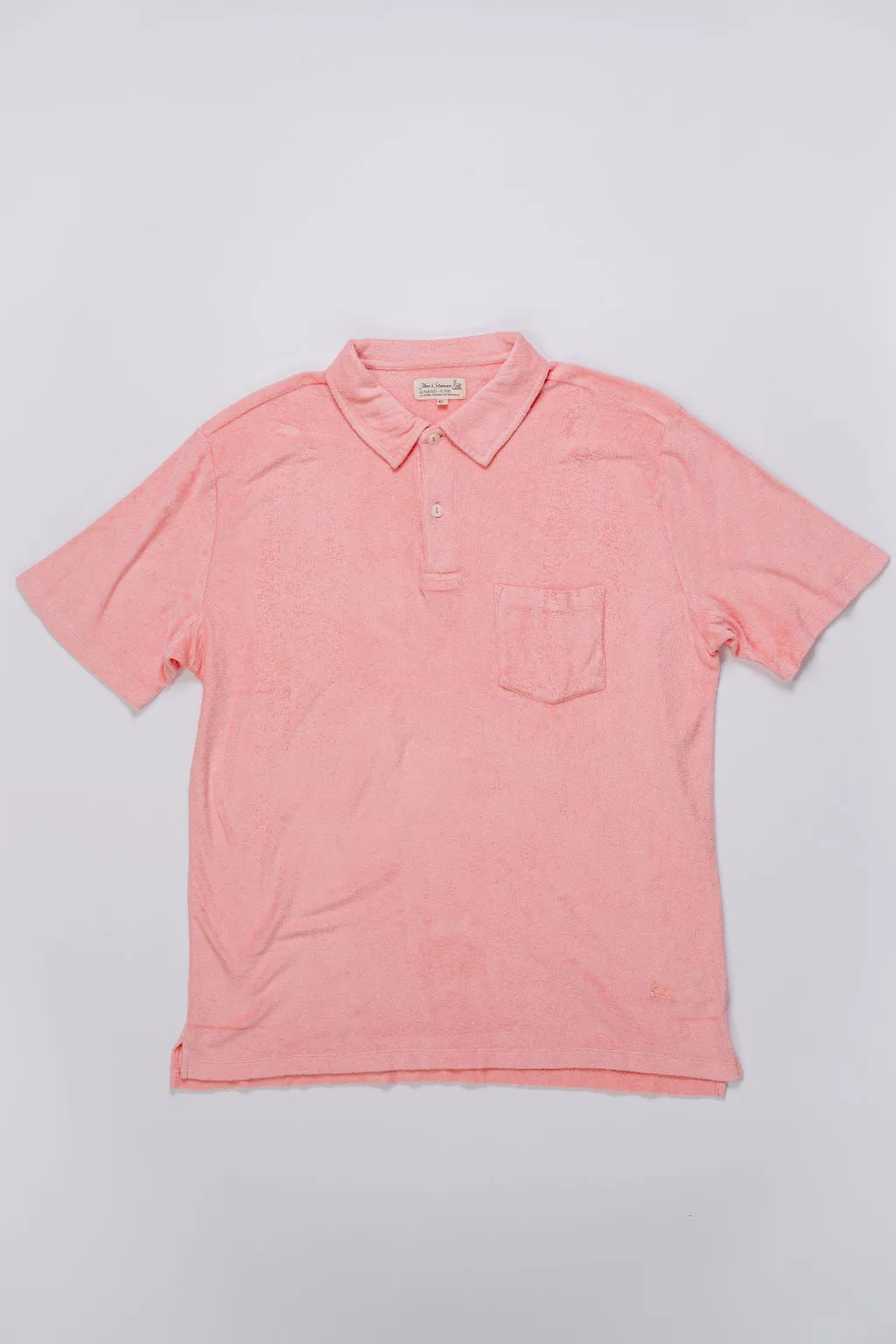 Merz b. Schwanen TPLP02 Terry Polo Shirt - Peach