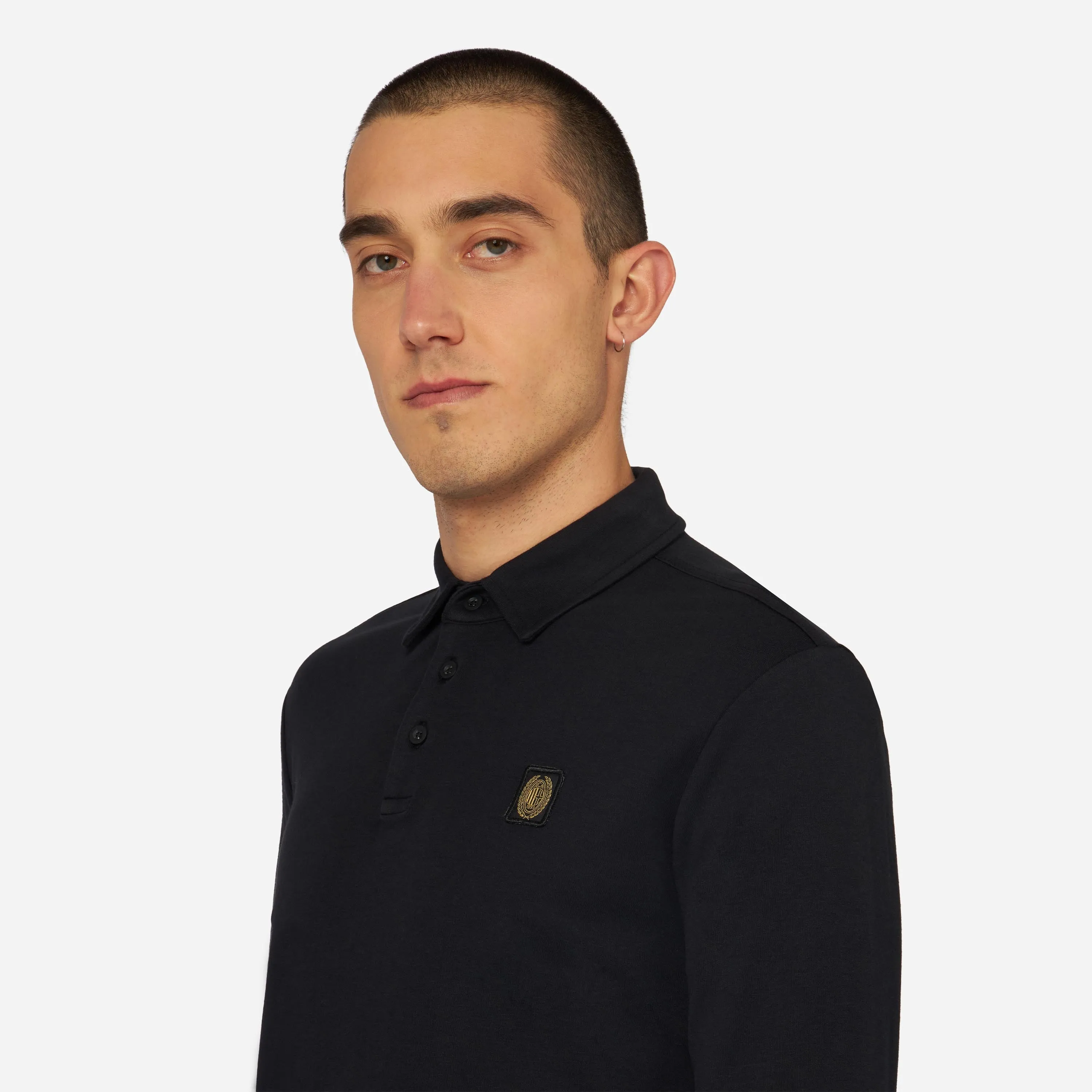 Milan Gold Essential Long Sleeve Polo