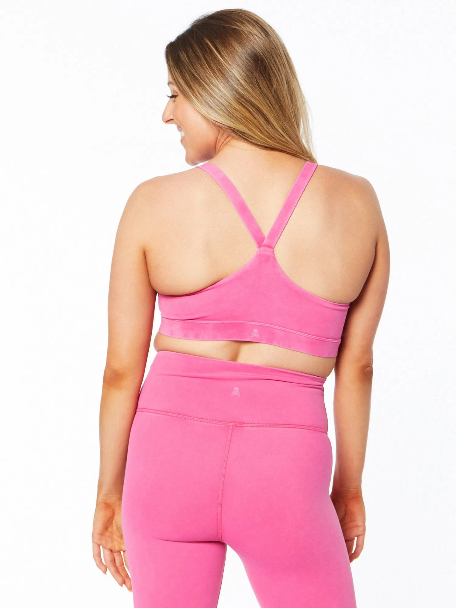 Mineral Wash Podium Bra | Pink Peacock