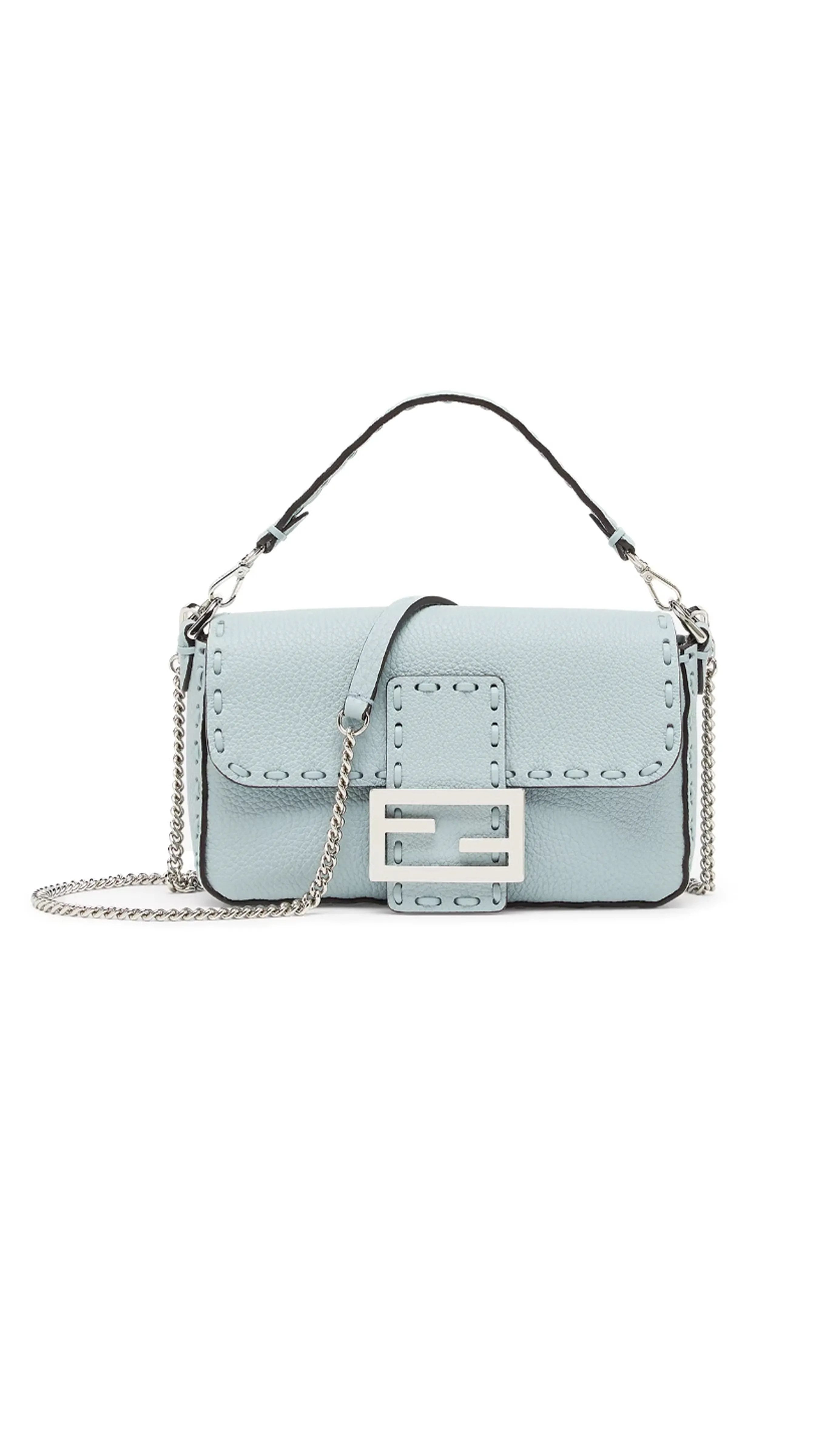 Light Blue Mini Baguette Selleria Bag