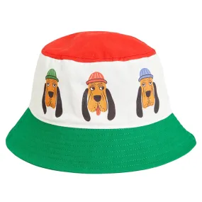 Multicolour Bloodhound Bucket Hat for Babies and Children by Mini Rodini