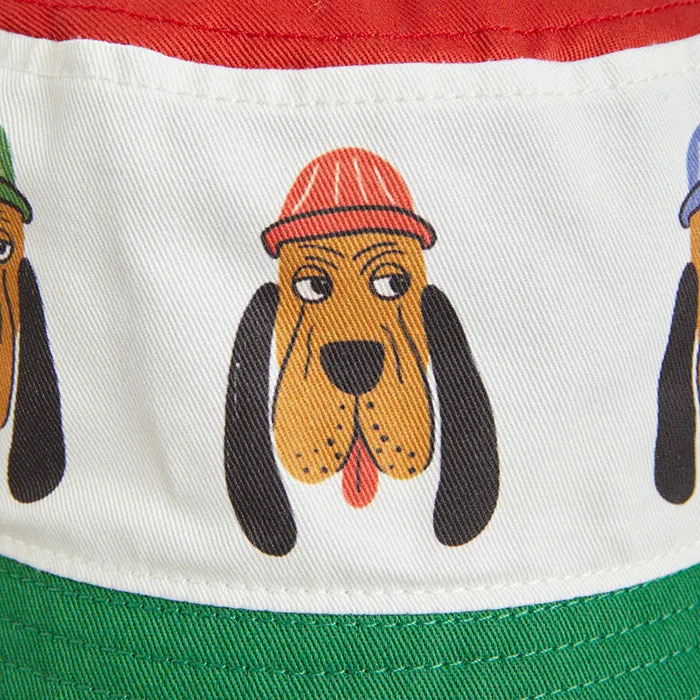 Multicolour Bloodhound Bucket Hat for Babies and Children by Mini Rodini