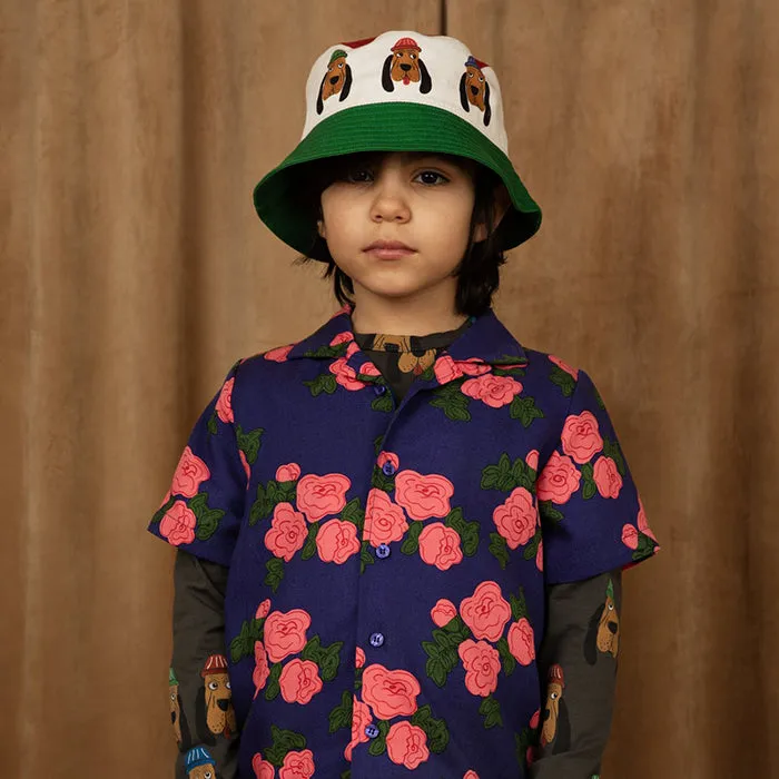 Multicolour Bloodhound Bucket Hat for Babies and Children by Mini Rodini