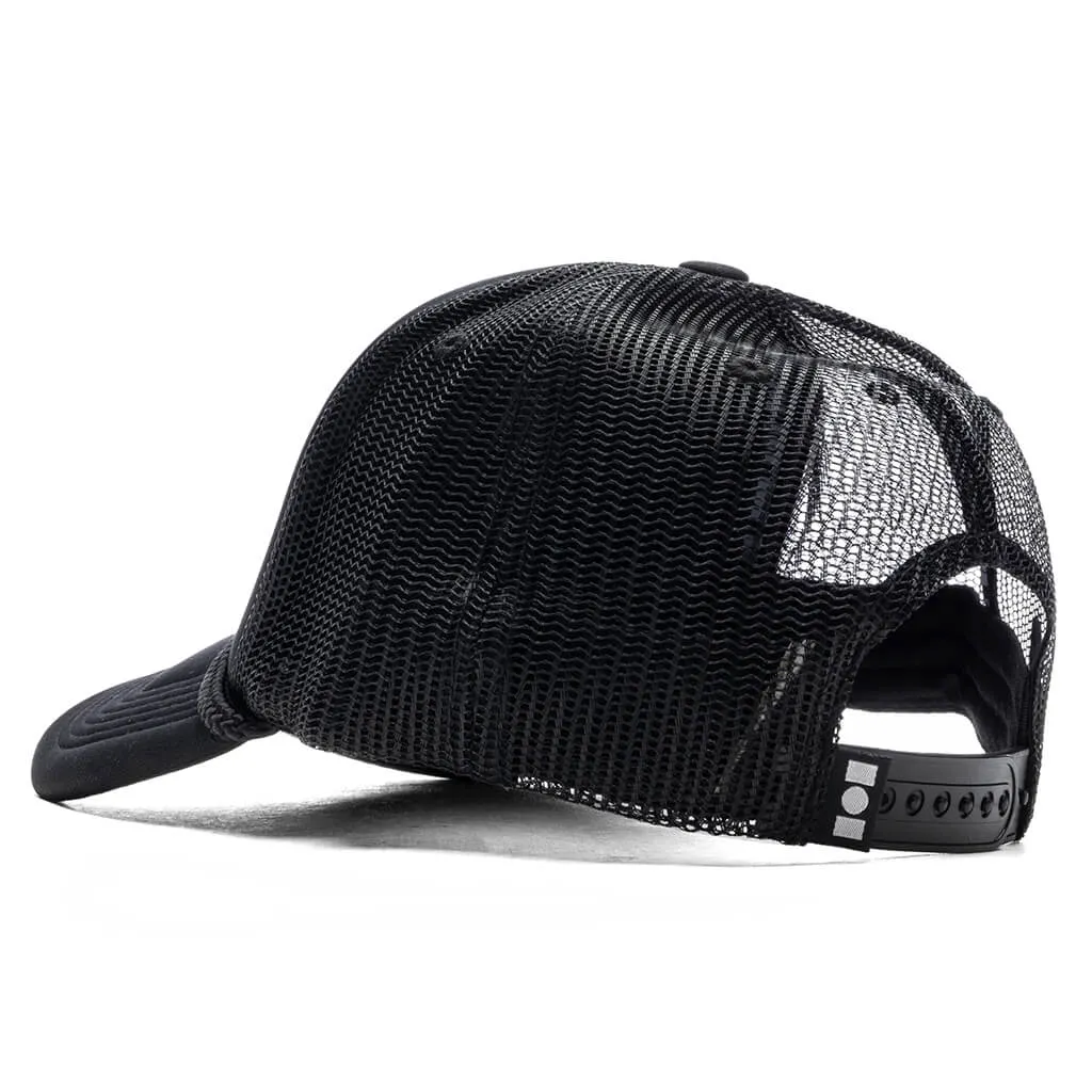 Dusty Blue/Black Foam Trucker Hat by Miracle Way