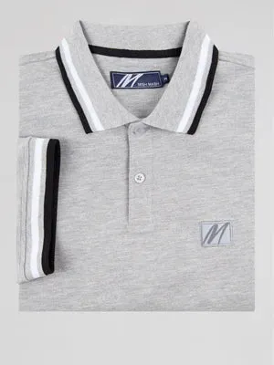 Mish Mash Men's Grey Polo Shirt