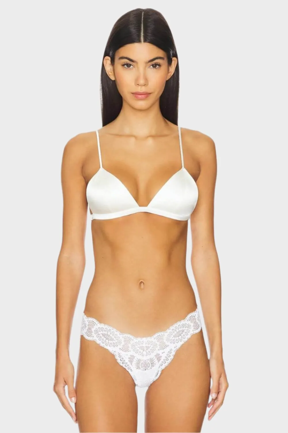 Molded Triangle Bra in Ivory