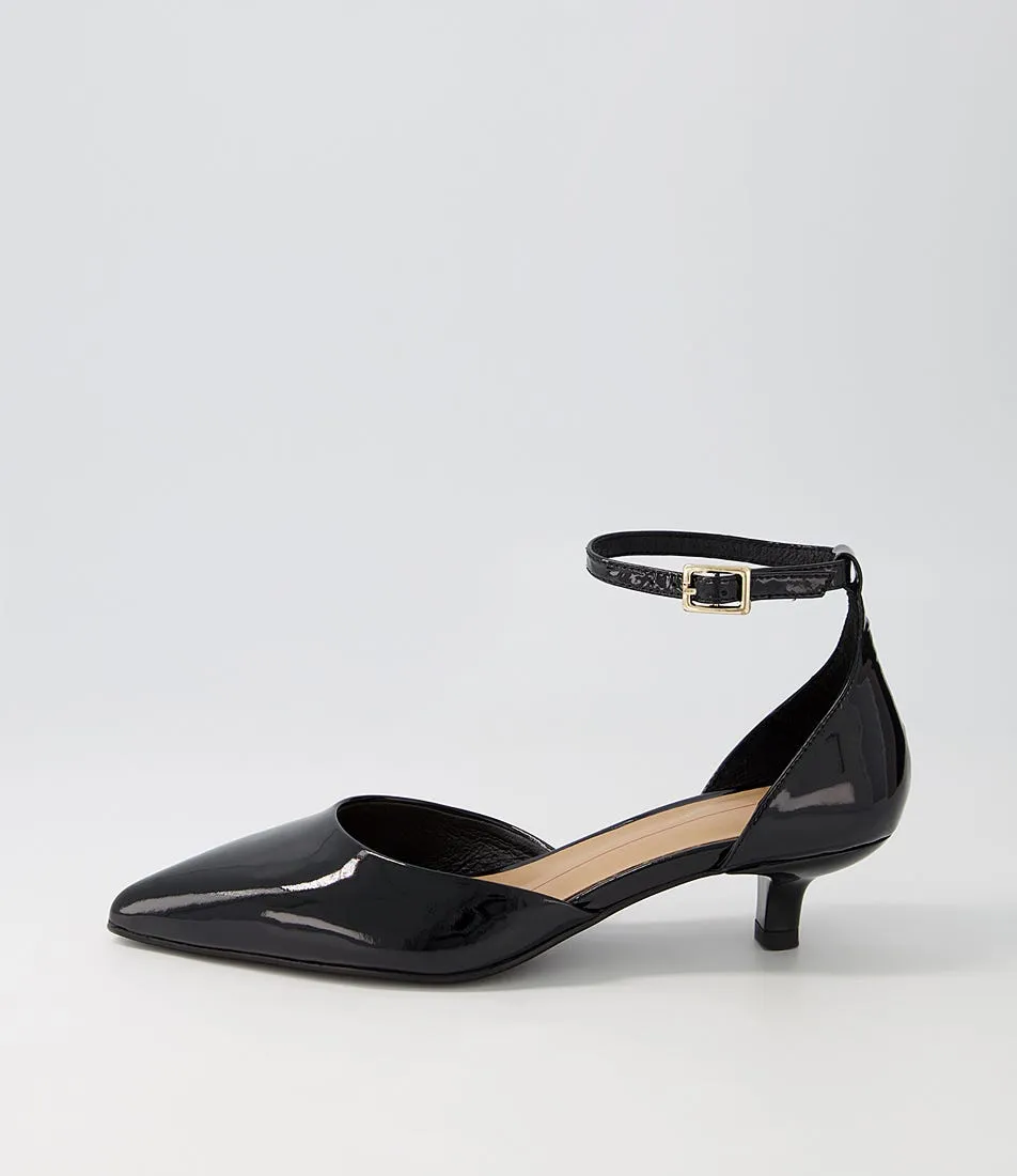 MOLLINI Cushla Black Patent Leather Heels