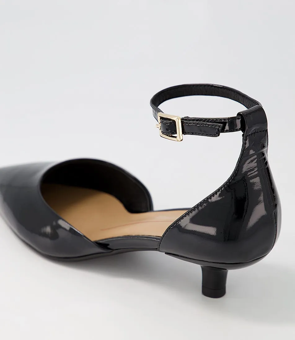 MOLLINI Cushla Black Patent Leather Heels