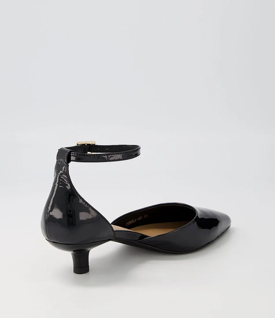 MOLLINI Cushla Black Patent Leather Heels