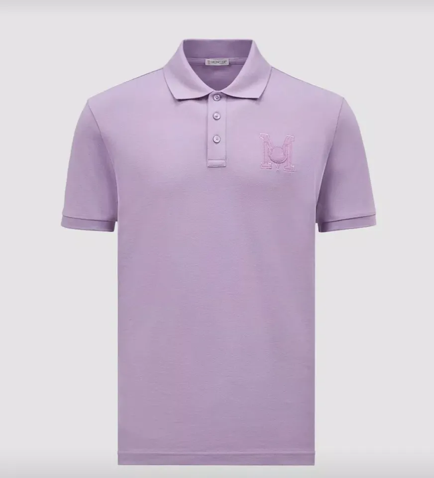 Embroidered Monogram Polo Shirt by MONCLER