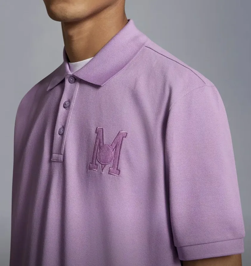 Embroidered Monogram Polo Shirt by MONCLER