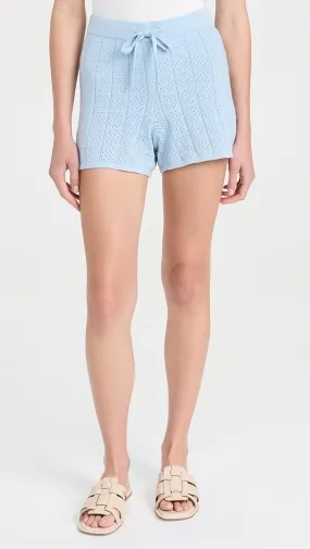 MONROW   Crochet Knit Shorts 