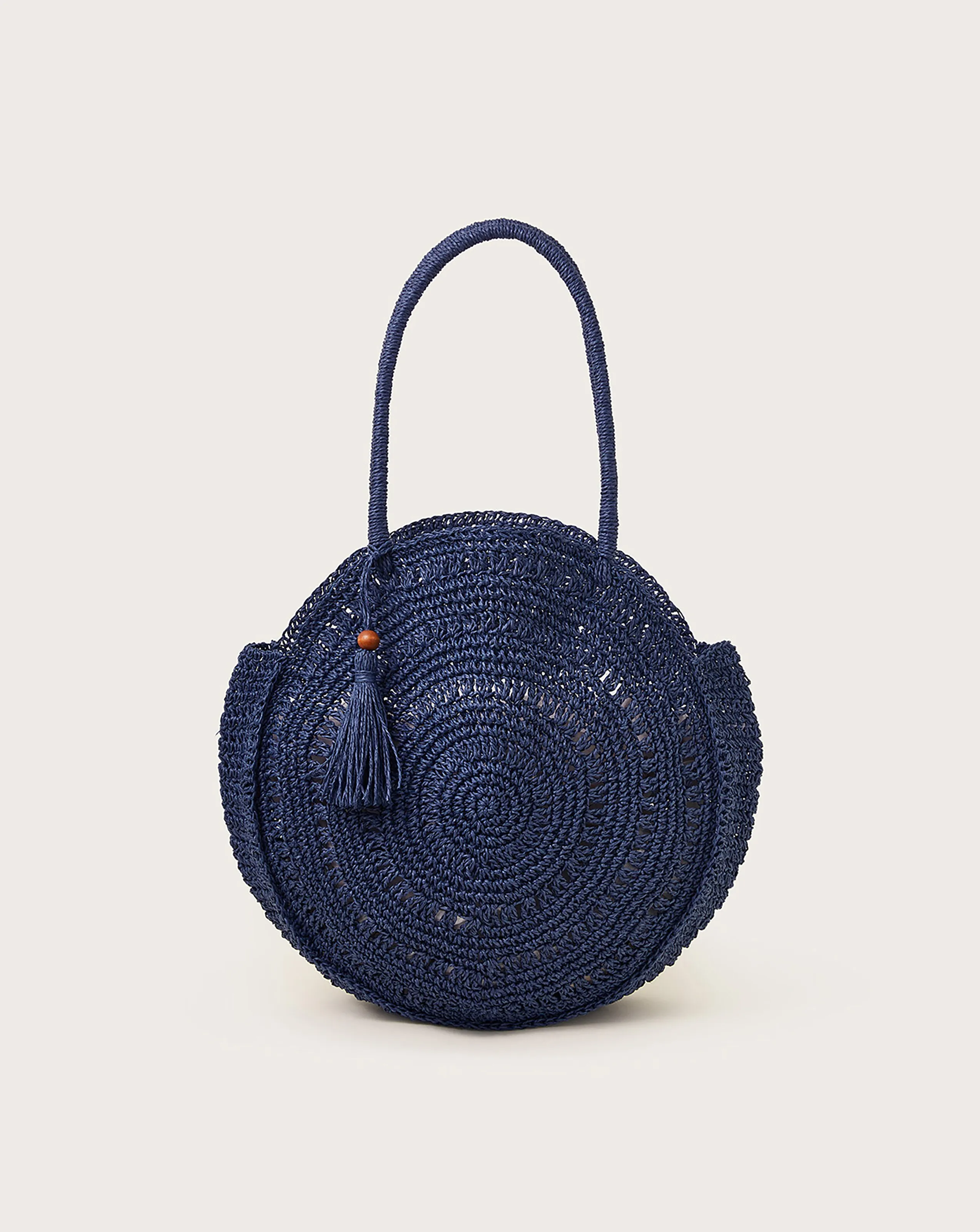 Monsoon Round Raffia Bag