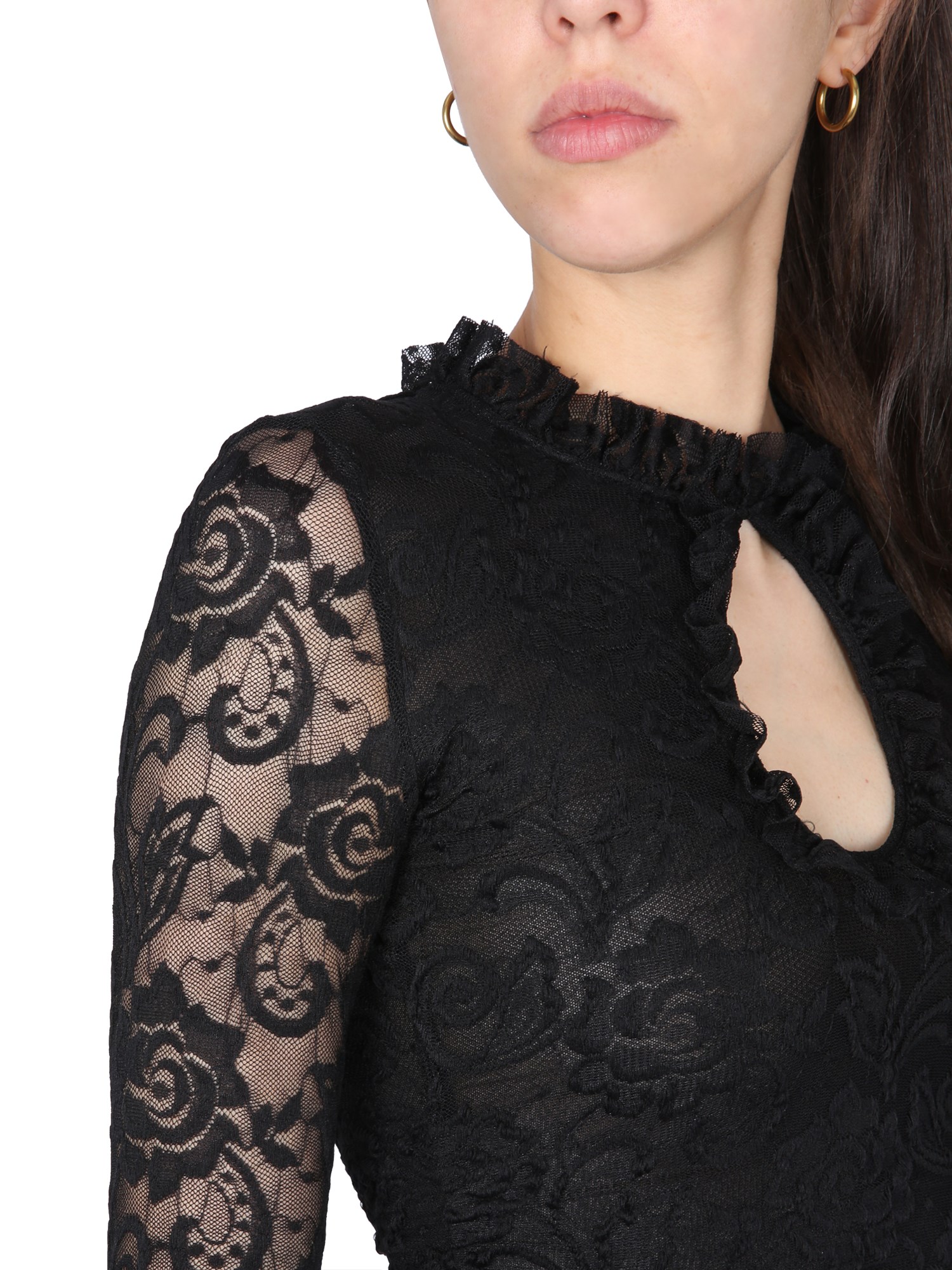 Elegant Lace Mini Dress by MSGM