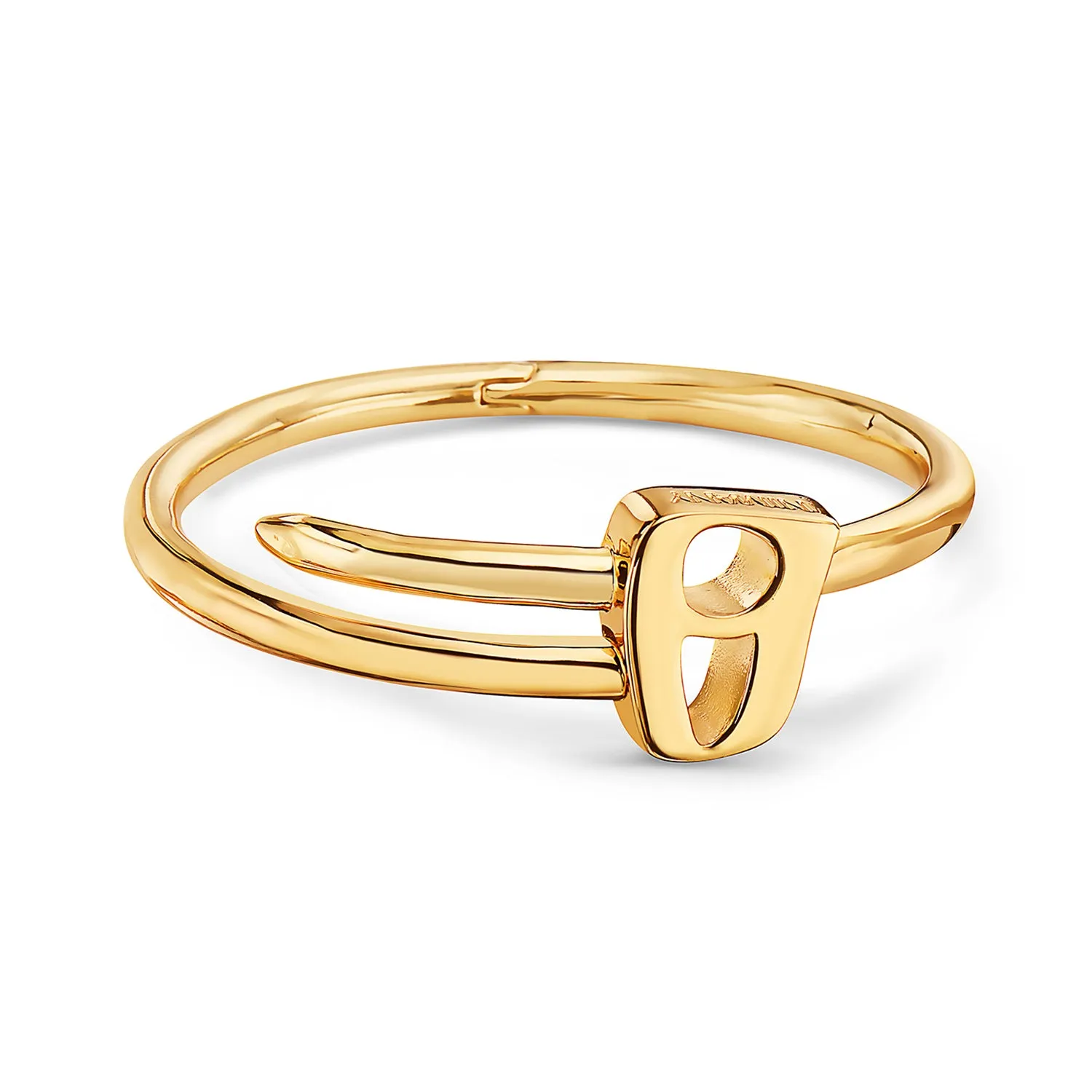 Nail Bracelet Yellow Gold