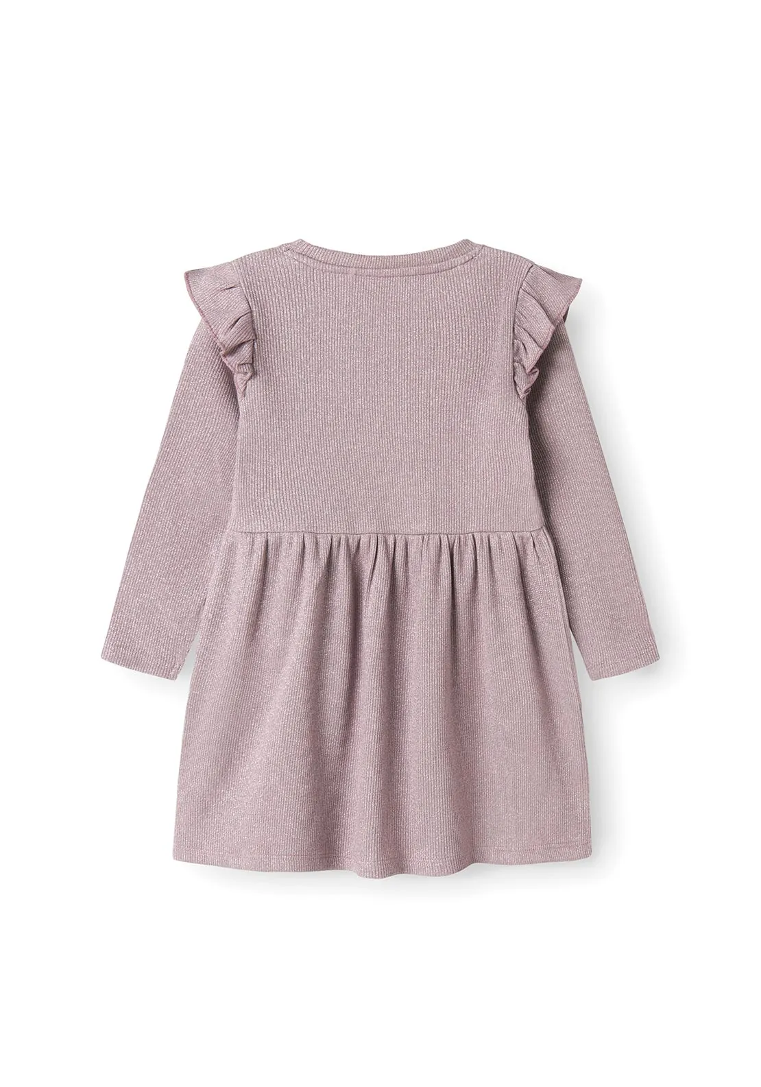 Name It Mini Girl Siclo Long Sleeve Dress, Elderberry