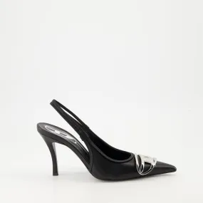 Nappa Leather Pointed Toe Heels