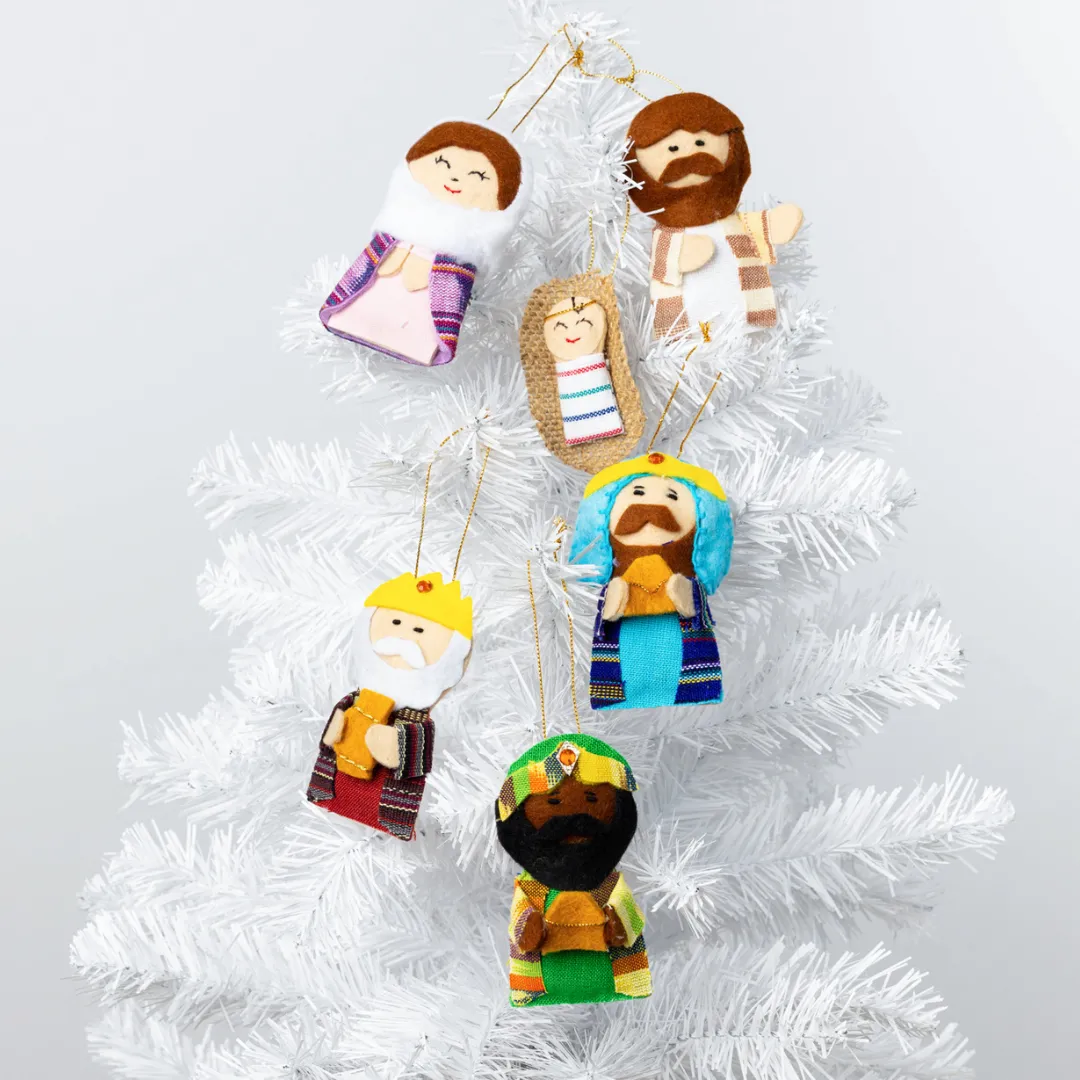 Nativity Ornament and Puppet Set