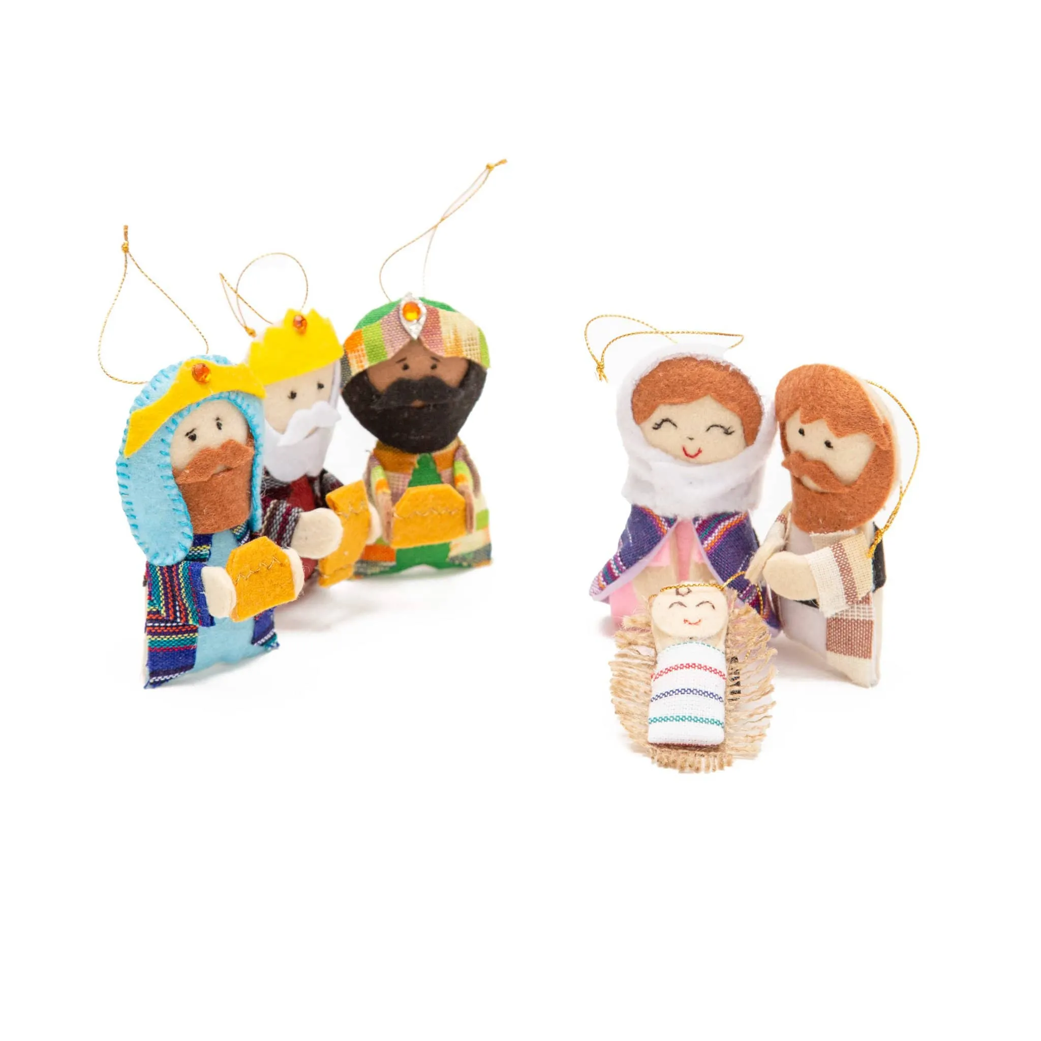 Nativity Ornament and Puppet Set