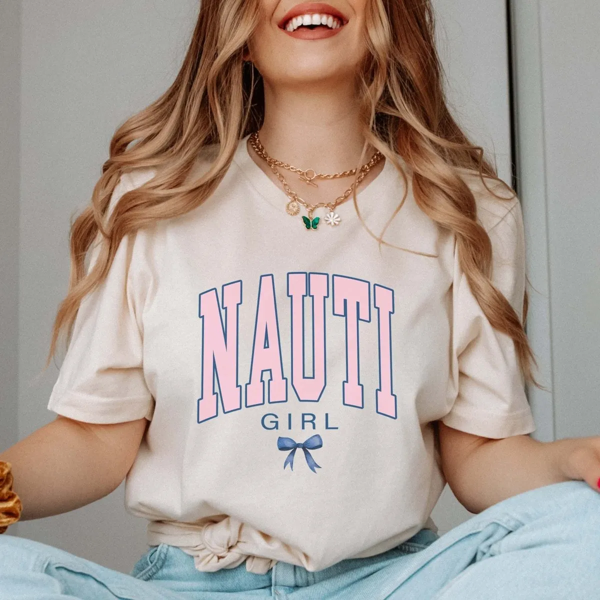 Nauti Girl With Bow Tee