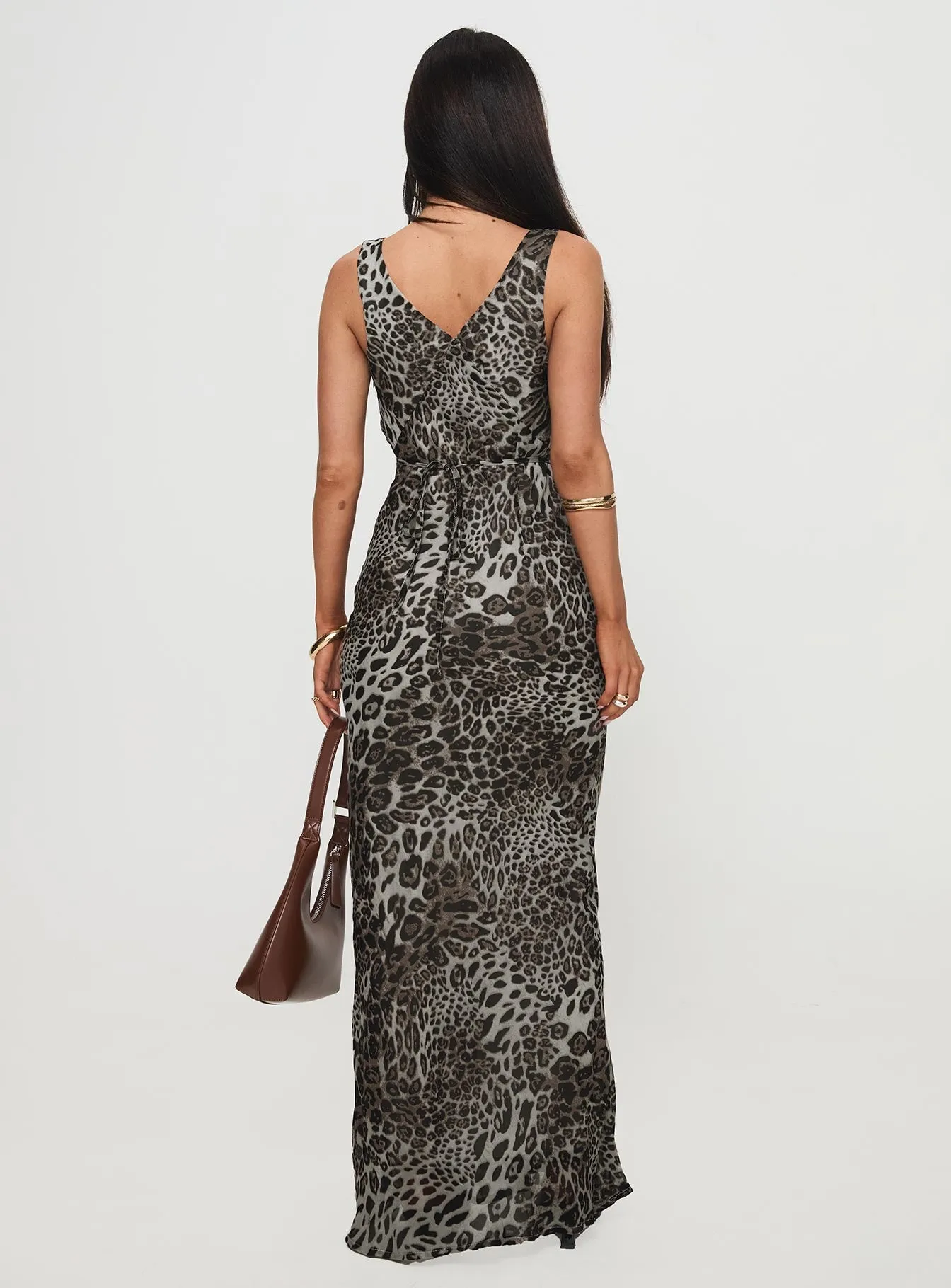 Leopard Print Long Dress