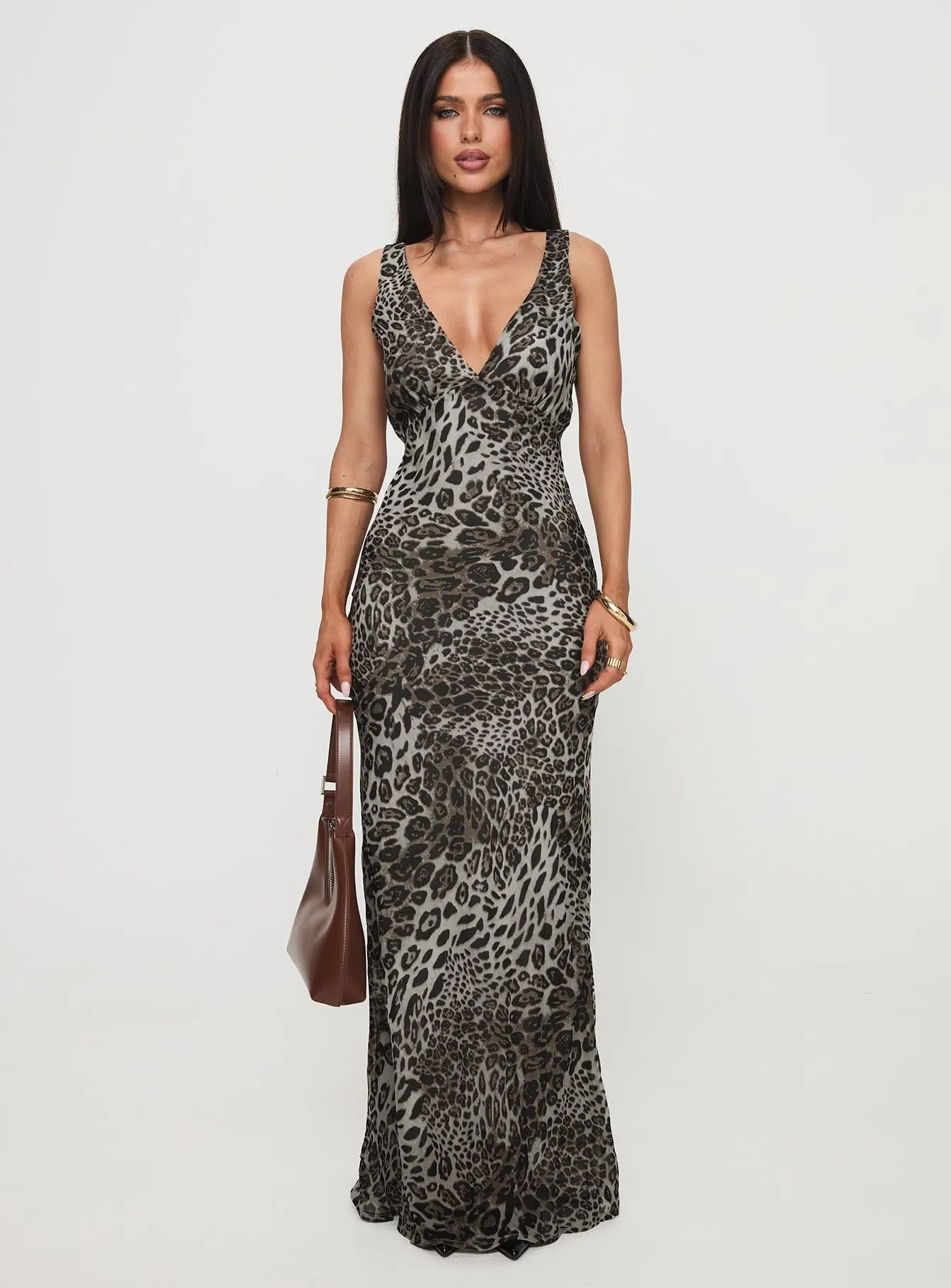 Leopard Print Long Dress