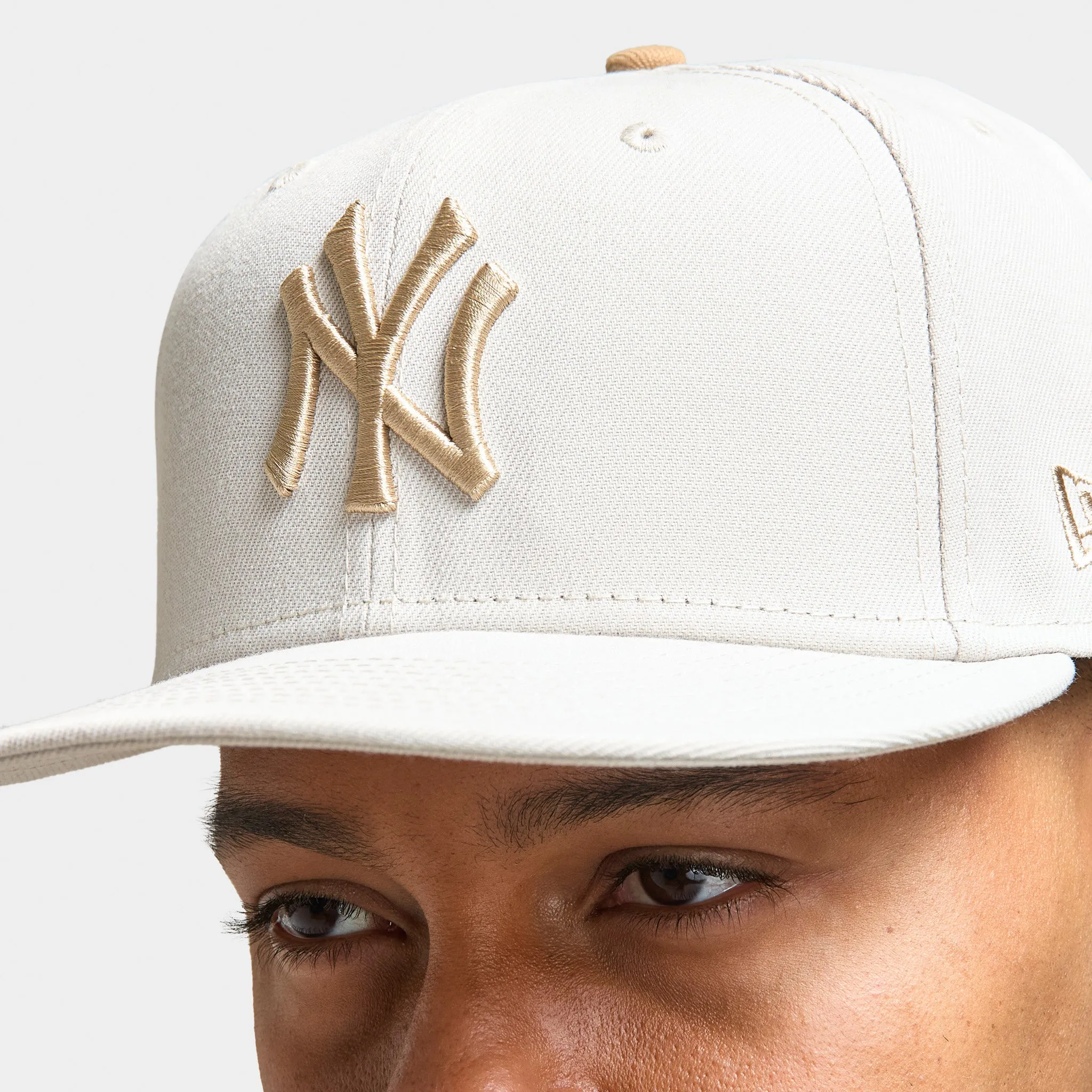 New Era 59Fifty New York Yankees Fitted Hat / Stone Khaki