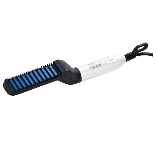 New Multifunctional Men's Hair Brush Curling Iron Straightening Curler Fast