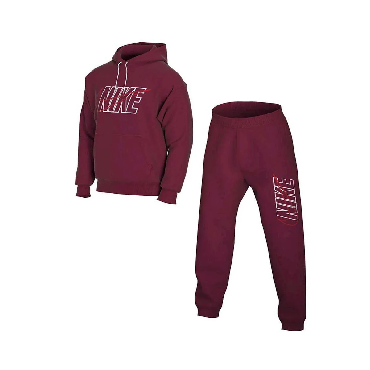 Nike Men's Club Tracksuit Bordeaux