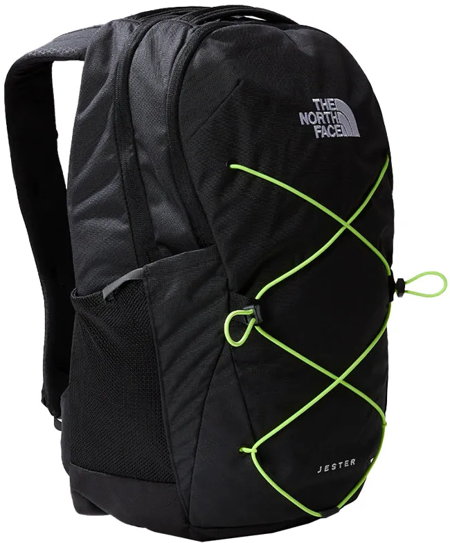 North Face Jester Backpack Black Heather LED Yellow