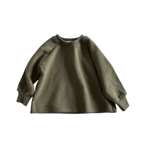 Olive Green Cotton Sweatshirt