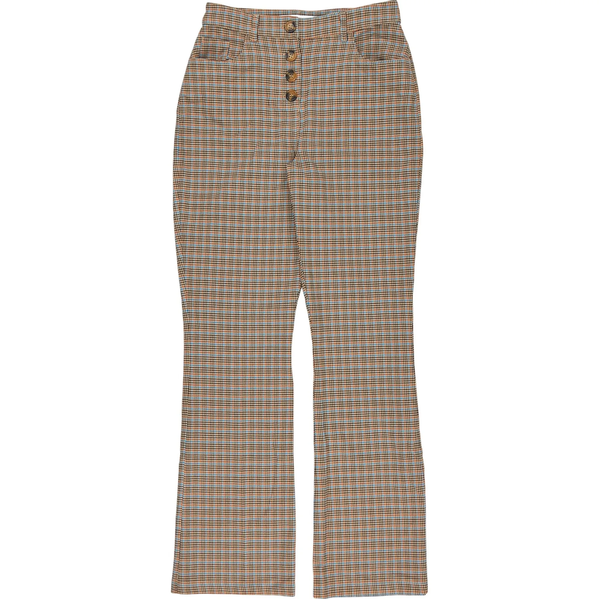 Omnes Brown Check Trousers