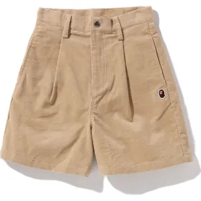 ONE POINT CORDUROY SHORTS LADIES