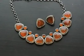 Orange Quartz Necklace Collection