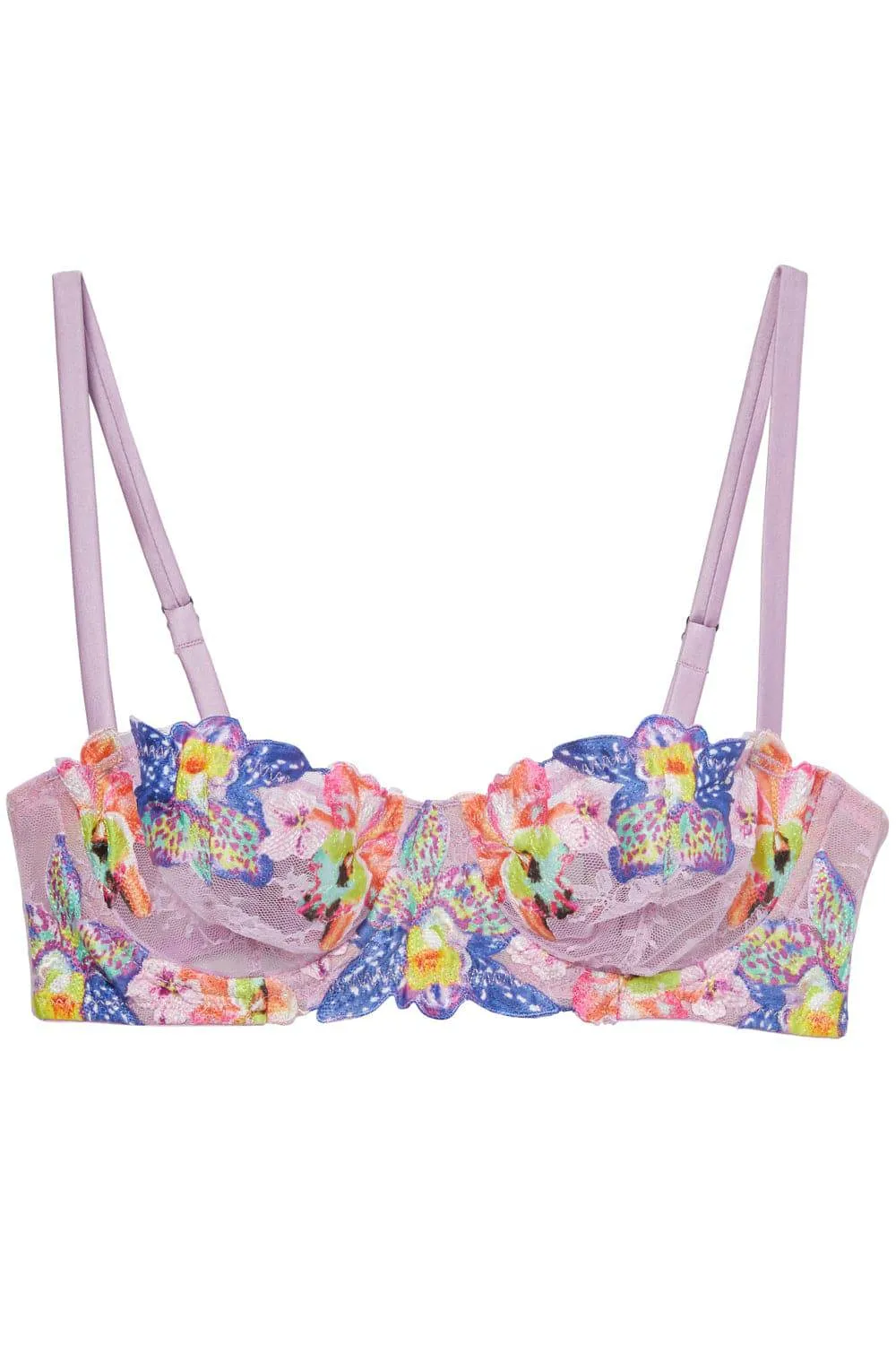 Balconette Bra with Orchid Embroidery