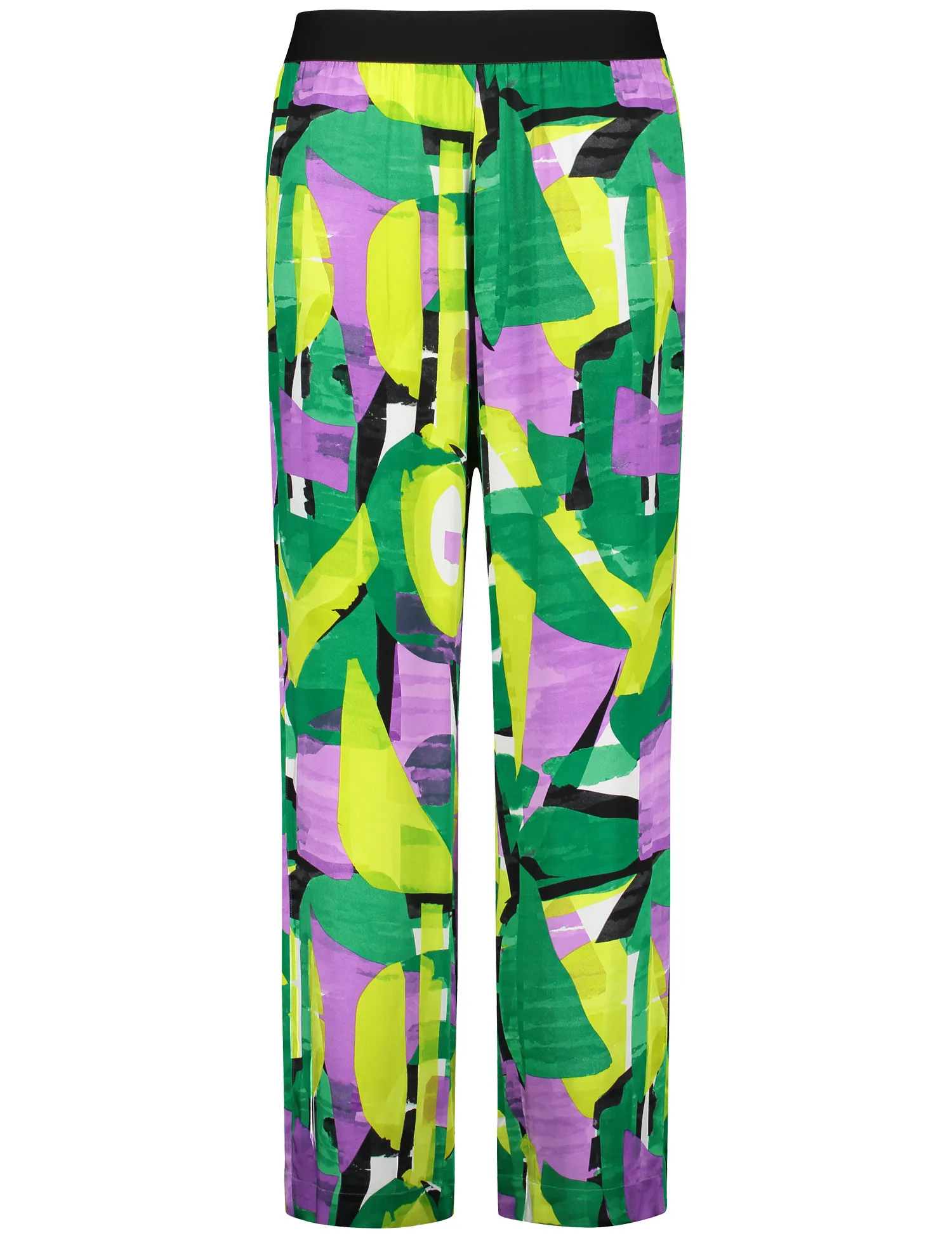 Palazzo trousers with an all-over print, Carlotta