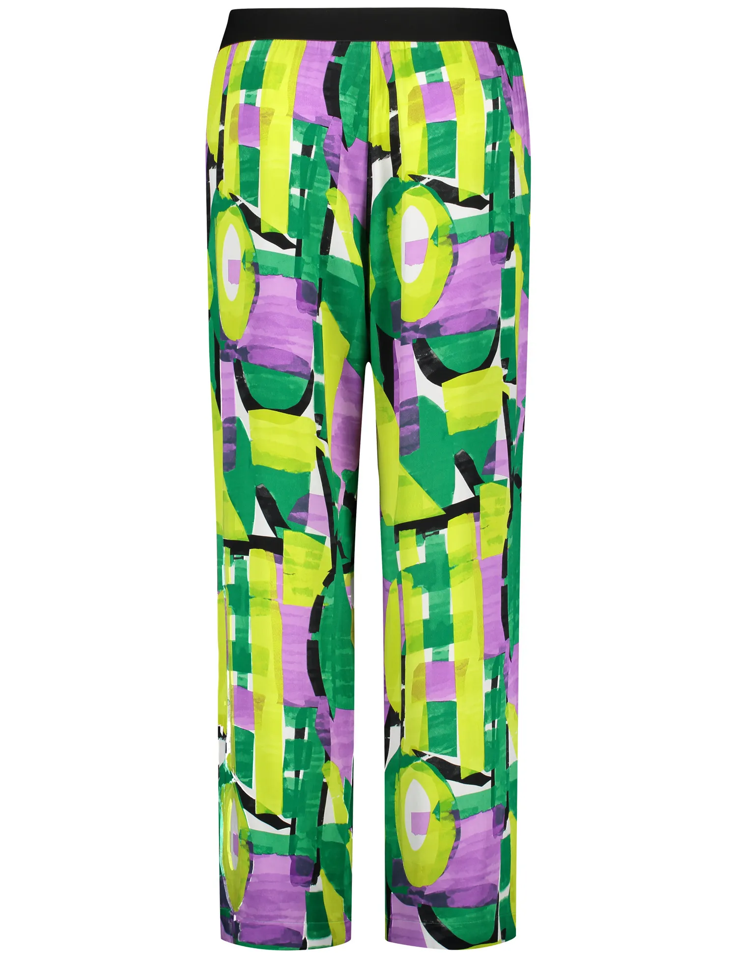 Palazzo trousers with an all-over print, Carlotta