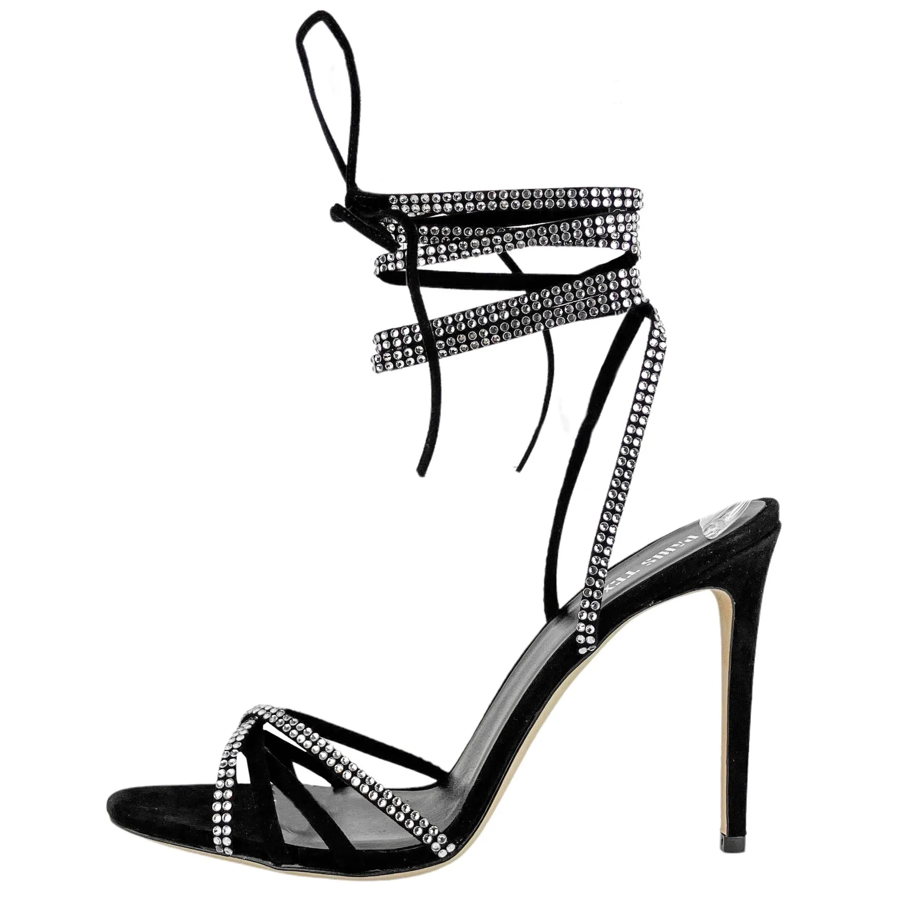 Paris Texas Holly Nicole Heels in Black Diamond