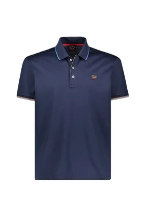 Paul & Shark Cotton Pique SS Polo Blue