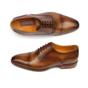 Paul Parkman Cap Toe Oxfords Brown