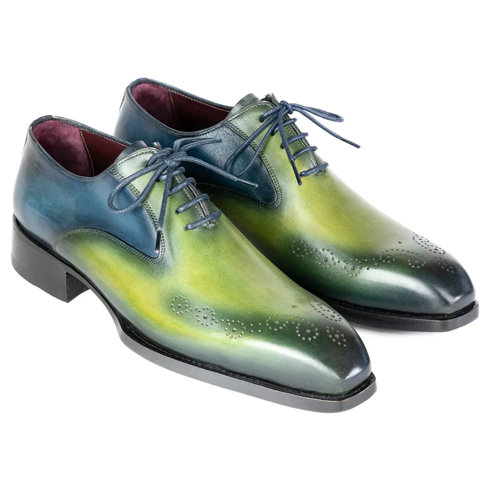 Paul Parkman Blue & Green Oxfords