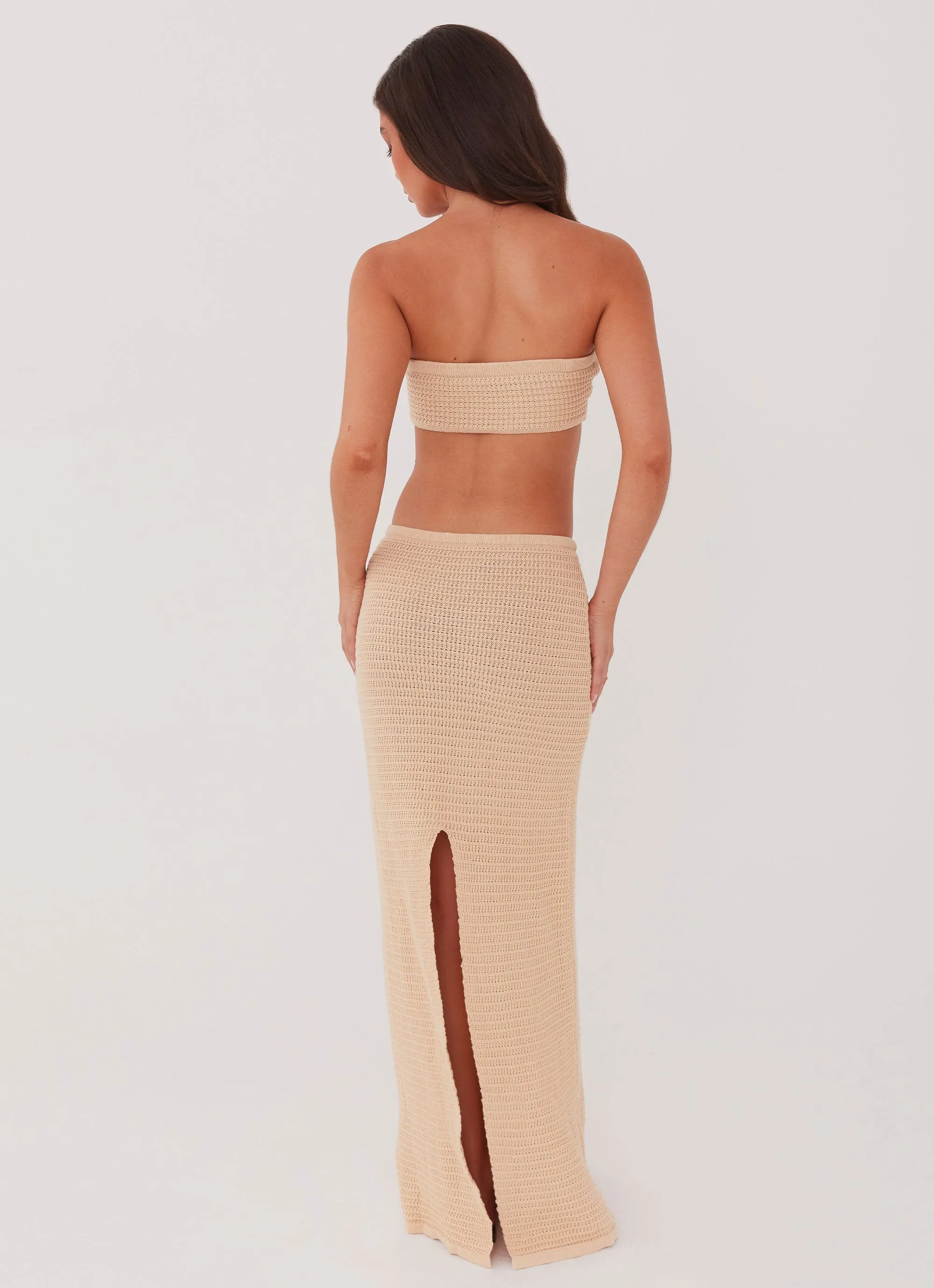 Peppermayo Exclusive - Emaline Knit Maxi Skirt - Beige