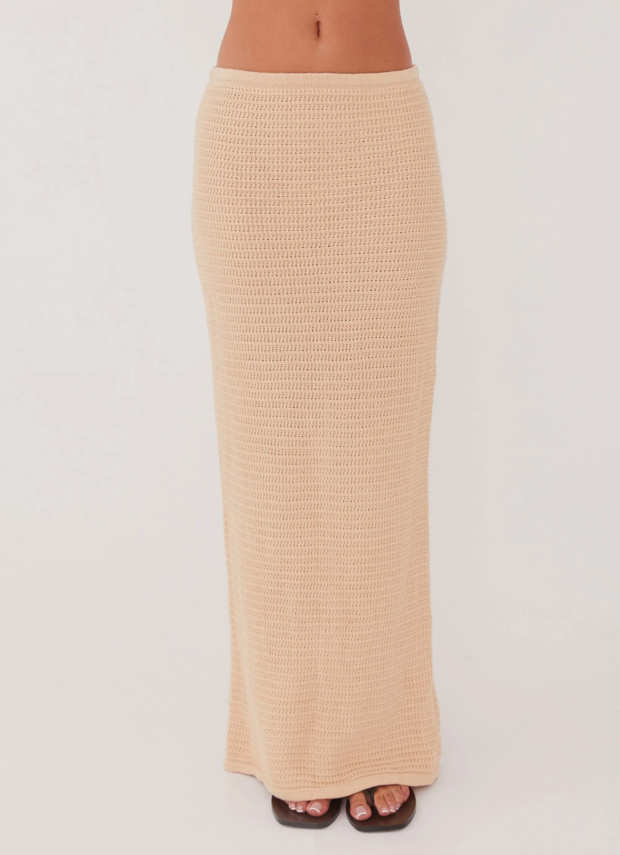 Peppermayo Exclusive - Emaline Knit Maxi Skirt - Beige