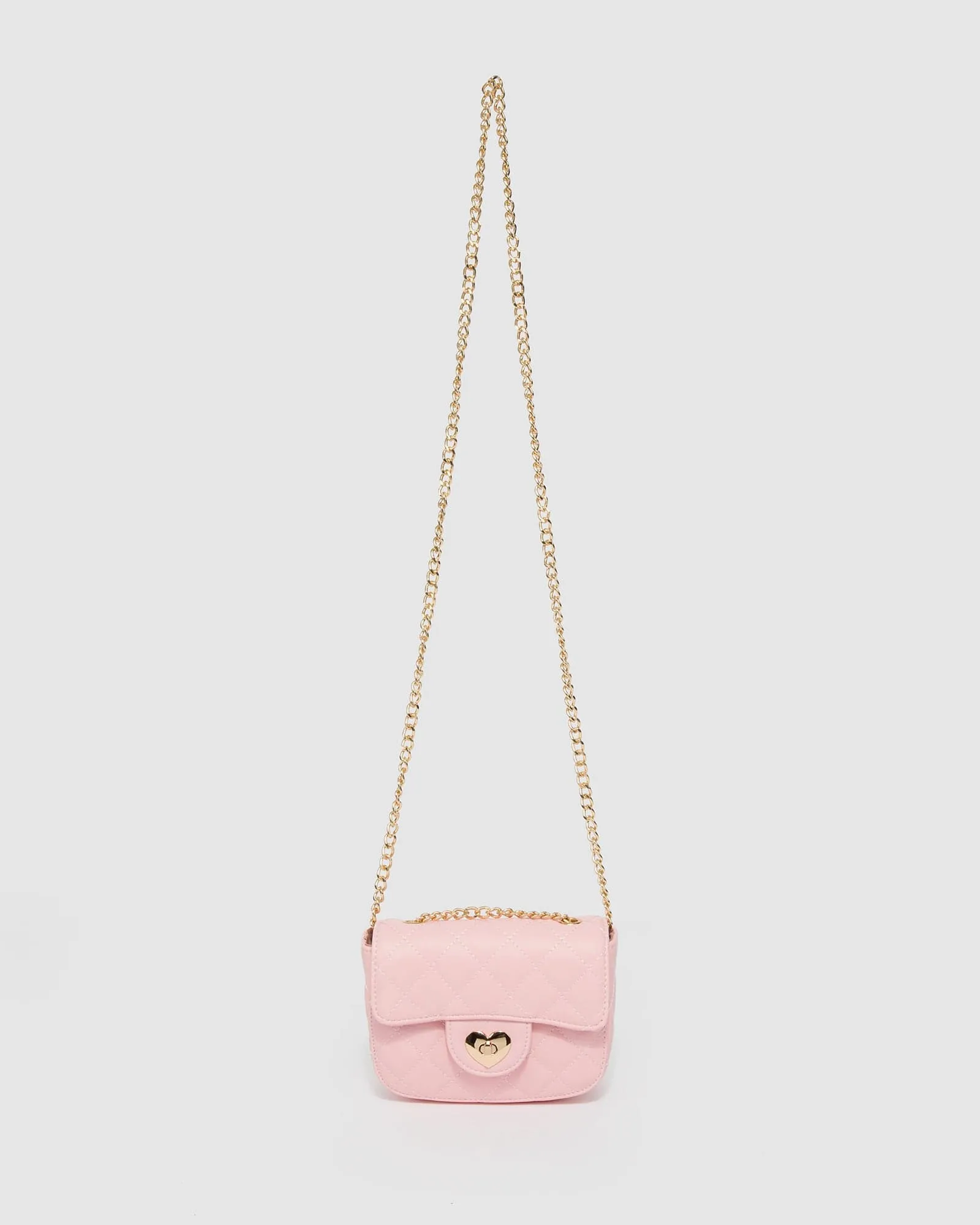 Pink Bella Quilted Crossbody Bag