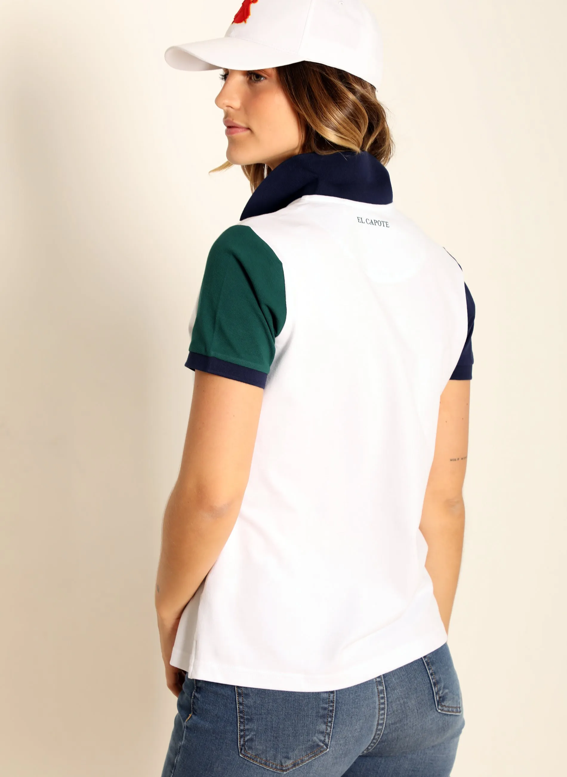 Women's Bicolor Polo Shirt