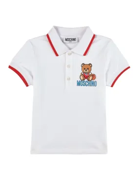 Moschino Baby White MRM01PLFA01 Polo PE22