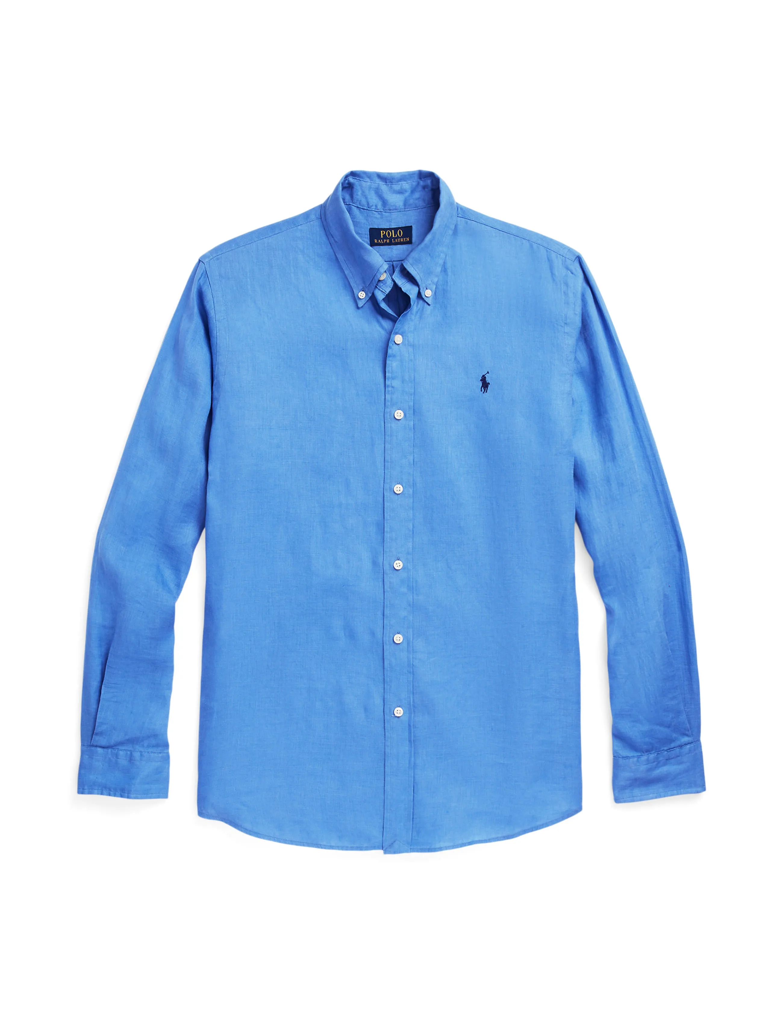 Polo Ralph Lauren Custom Fit Linen Shirt Blue