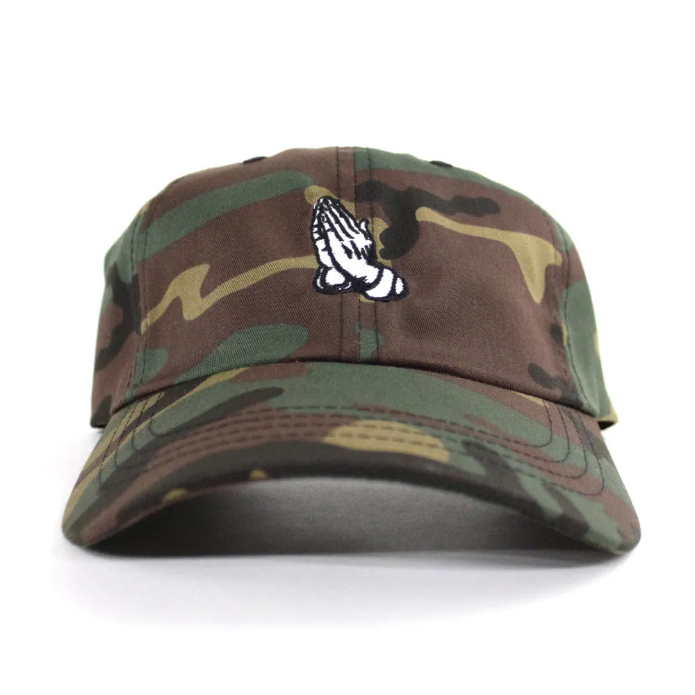 Praying Hands Dad Hat (Camo)