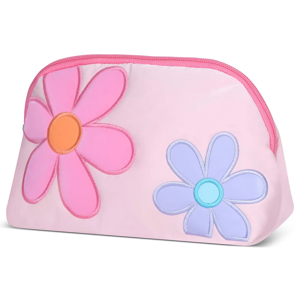 Girls Oval Cosmetic Bag - Pretty Petals

