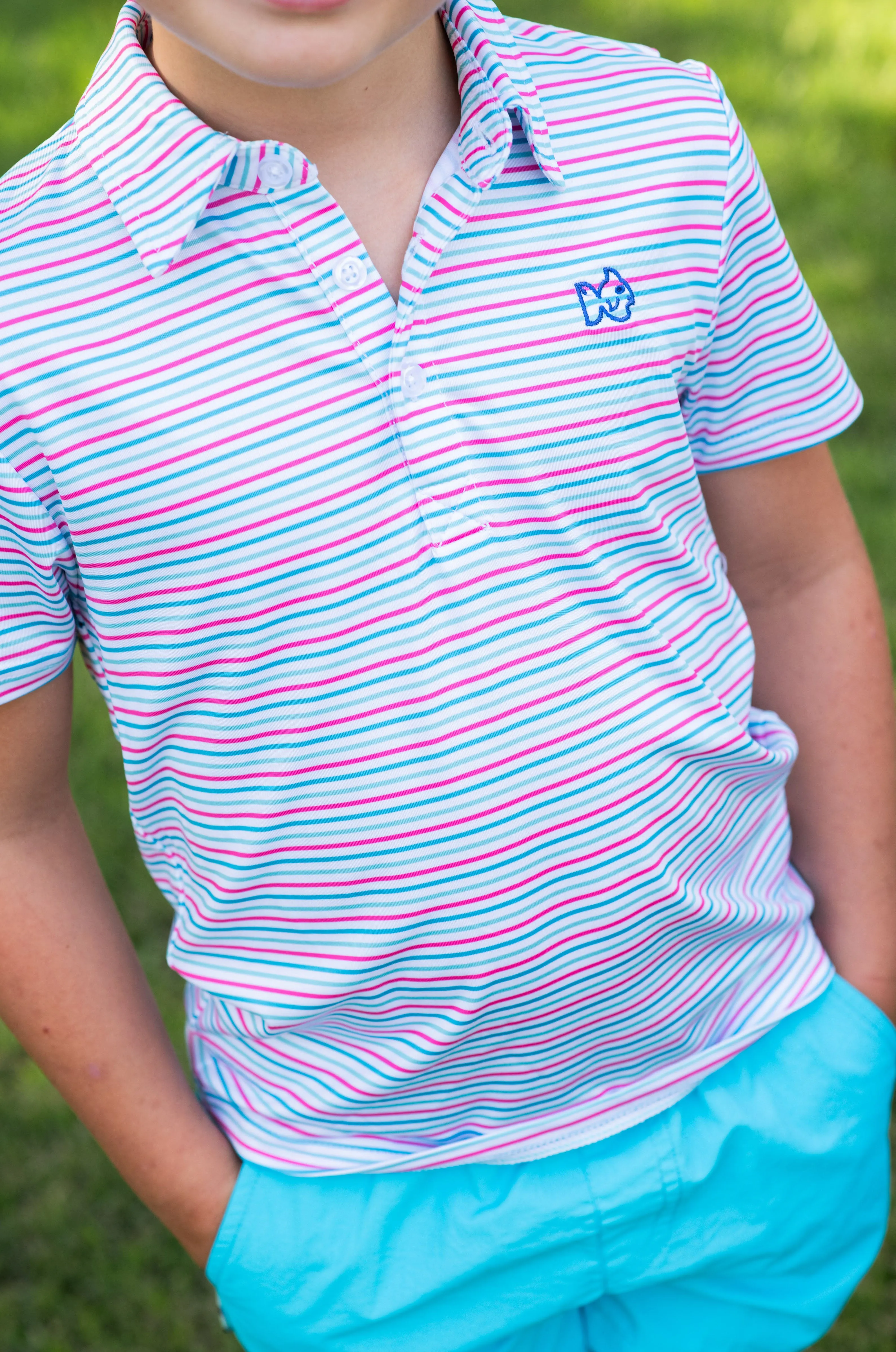 Pro Performance Polo in Candy Stripe